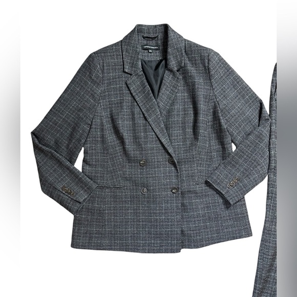 Capsule Collection Luxury Plaid Gray Suit Size 14 - Picture 2 of 8